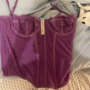 Urban corset top purple size M